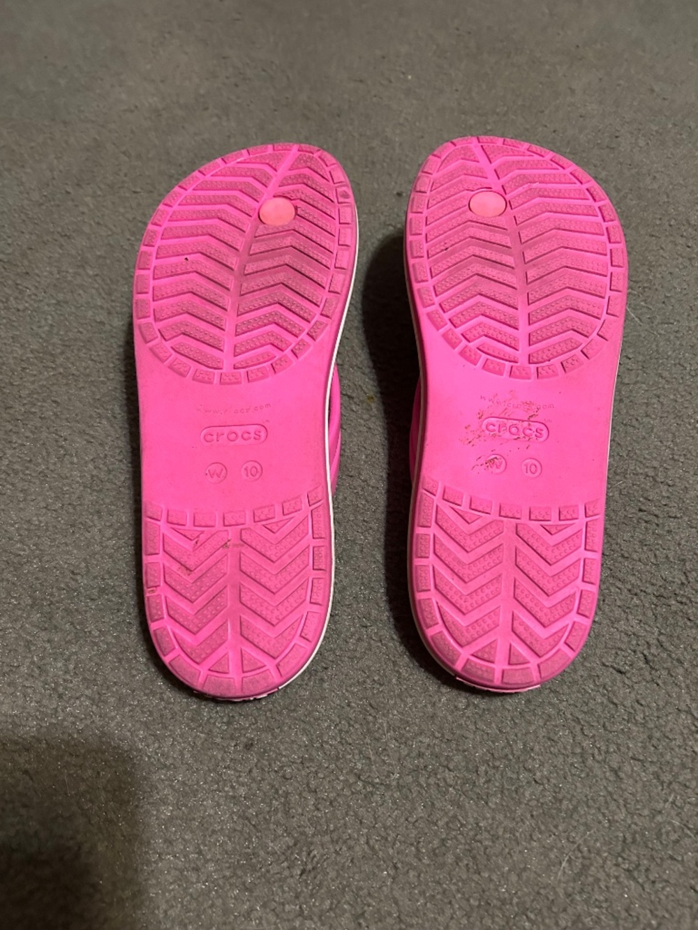 Crocs Hot Pink Flip Flops - Picture 6 of 7